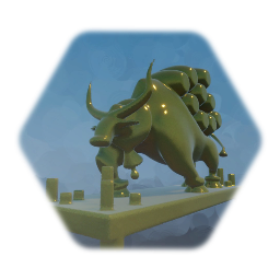 Brass Ox Statue