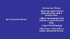 TAT - Theme Reveal #1 + Animation Rules