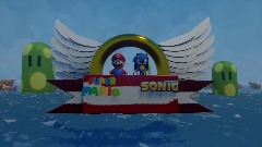 Mario and Sonic Mushroom Chaos Title Screen