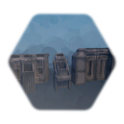 Sci fi Cyber Punk City Towers Kit