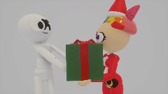 Getting a present from ra1nb0wclaus template