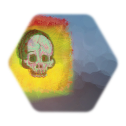 Skull holographic 2D Poster