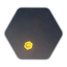 Smiley glowing symbol