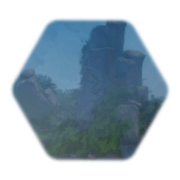 Lush mountain distance