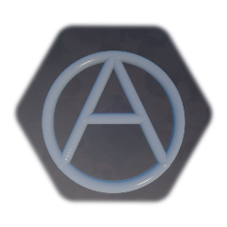 Shiny White Ring - Letter A