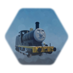 Fredrick the black tender Engine v2, But Improved Faces.