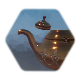 Teapot, Copper Engraved