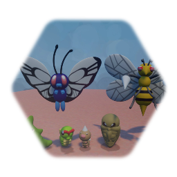 Pokemon - Weedle/ Kakuna/ Beedrill/ Caterpie/ Metapod/ Butterfr