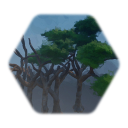 Remix von Tree with diff. stages of tree trunks