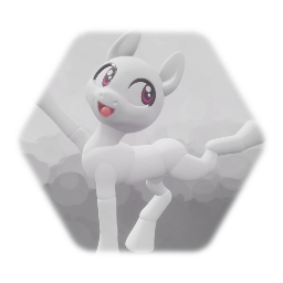 BLANK PLAYABE PONY MODEL