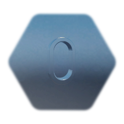 "O" (one block) metal letter