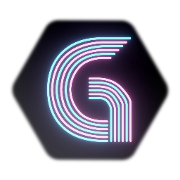 Neon Retro Striped Letter G