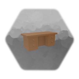 Low Thermo Desk With Removable Drawers