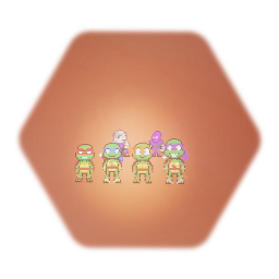 Teenage Pixels Ninja Turtles