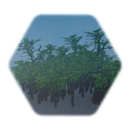 Big tree wall with invisible barrier