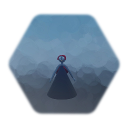 Granny dressed up as a vampire