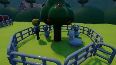 Glücklicher Bauernhof