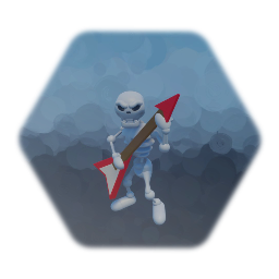 Skeleton electric guitar