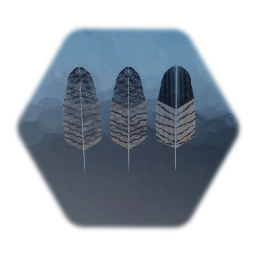 Paintable Hawk Feathers