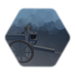 Working artillery cannon