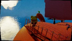 Giant Peach floating house