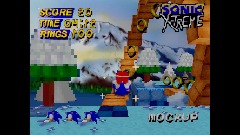Sonic x-treme crystal frost zone mockup