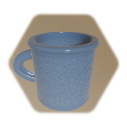 Blue Tin Camping Mug