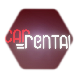 Neon Sign - Car Rental