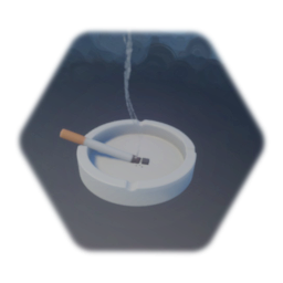 Ashtray and Cigarette