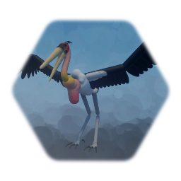 Giant marabou stork