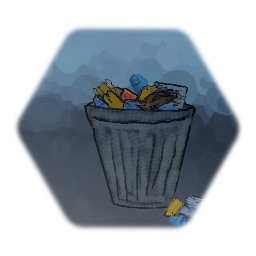 Rubbish (trash) - Painted