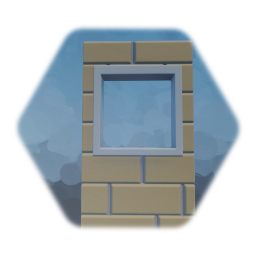 Brick wall small window
