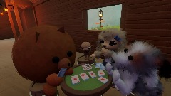 Dogs playing Cards