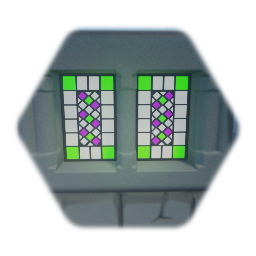 Remix of Medieval simple stain glass window (low graphics)