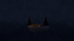 Camping in the Snowy Winter