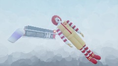 Ronald McDonald trys the grimace shake