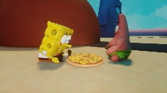 spongebob eats hawaiian pizza
