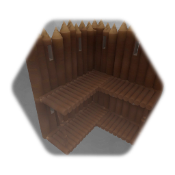 Logfort Wall (Corner Platforms)