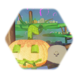 30 min challenge  pumpkin in grave yard