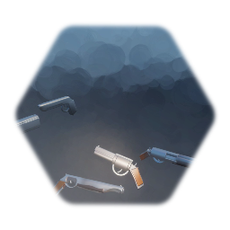 Revolver, Pistol, Long Gun, Magnum and shotgun set