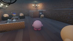 Kirby and the cafe.