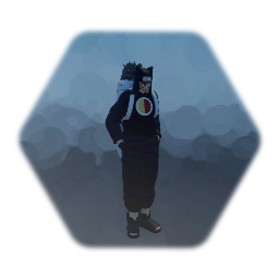 Young Kankuro with crow puppet