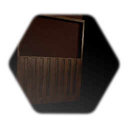 Realistic wooden wall