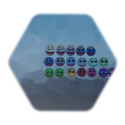 Remix of All Icons - Geometry Dash