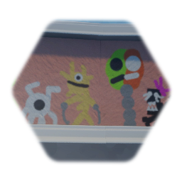 Garden of goggle boo Mutant Wall art