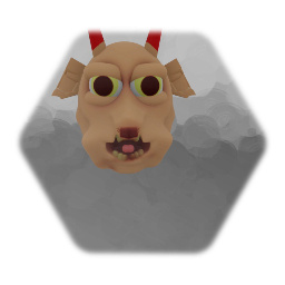 Horned Goblin Head