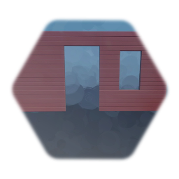 wall with door & window hole