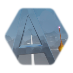 "A" (one block) metal letter