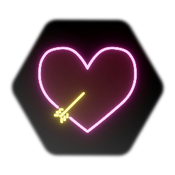 Neon Arrow & Pink Heart