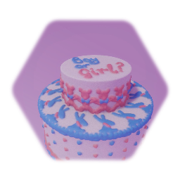 GBB12 Gender reveal cake